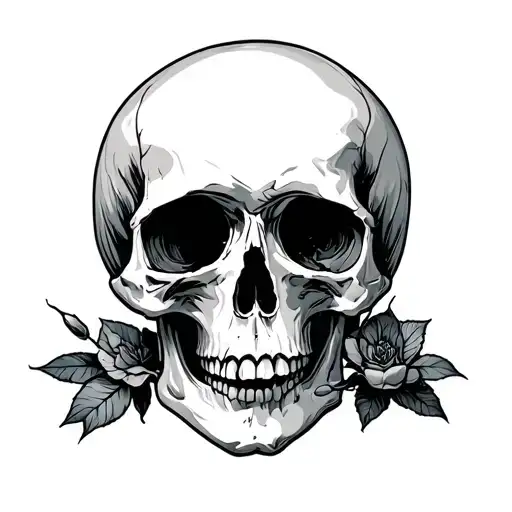 memento mori minimalist tattoo without skull
