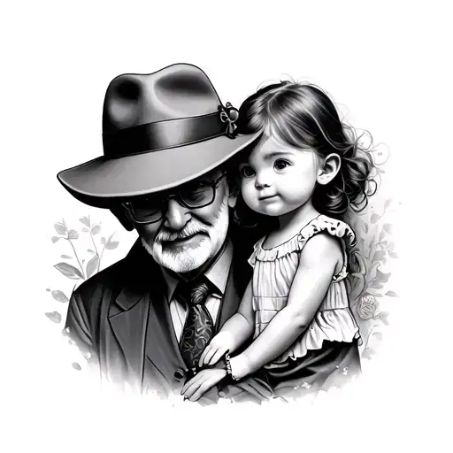 little girl and grandpa