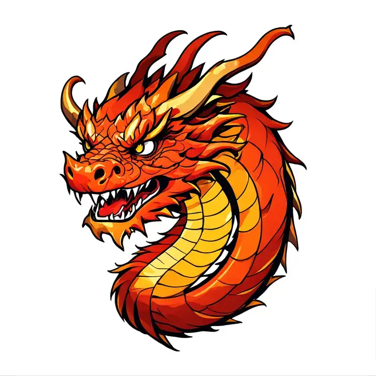 dragon wrapped round