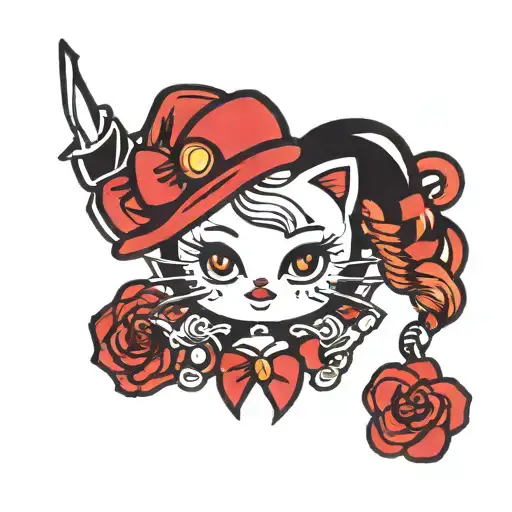 传统美式遮盖图案 21