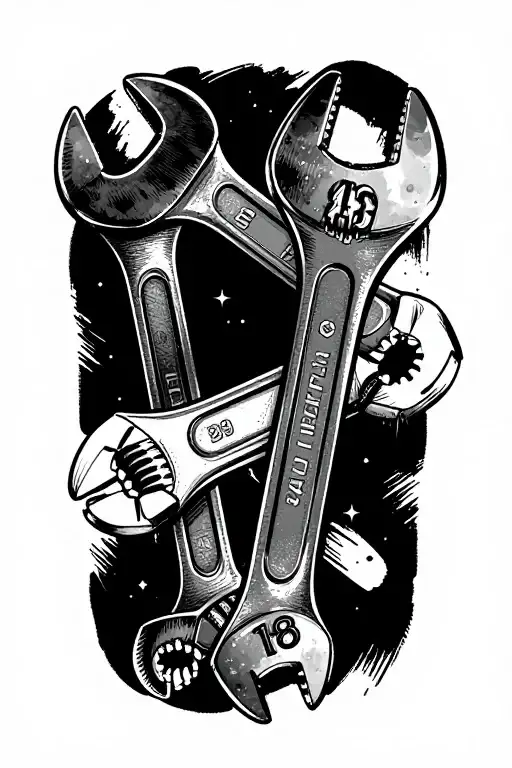 Dual open end wrench with 10/29 as one size and 12/18 as the…