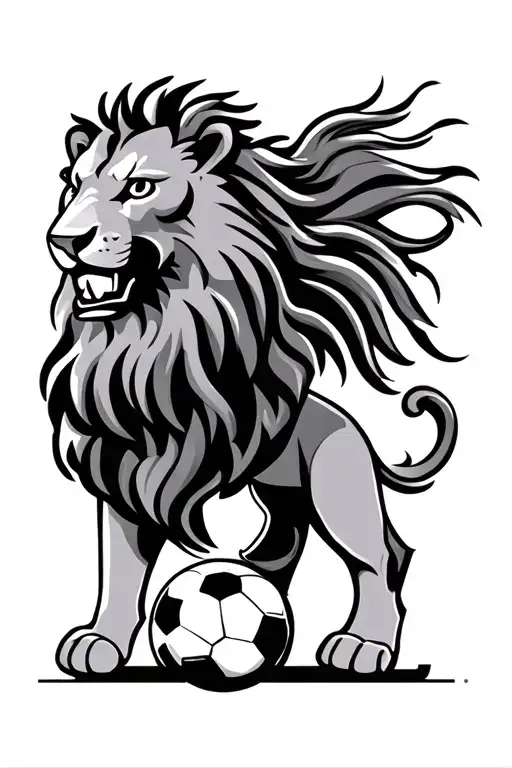 lion of sporting club of portugal soccer