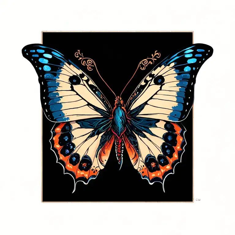 Bring me the horizon butterfly tattoo