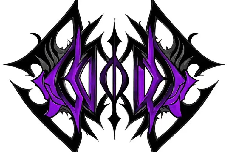 "Void" "Void" cybersigil tribal purple