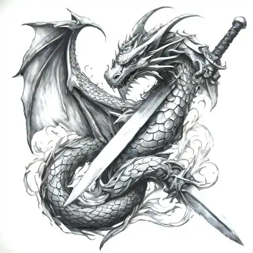 dragon weaves sword
