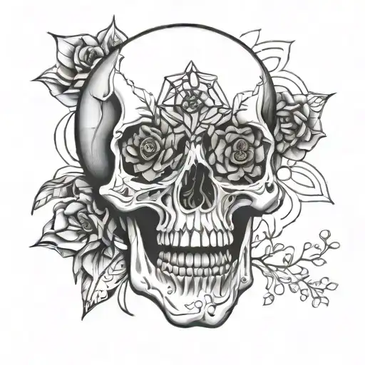 Inner skull 333 flower geometry