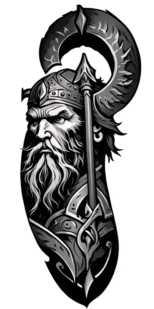 Viking tattoo design