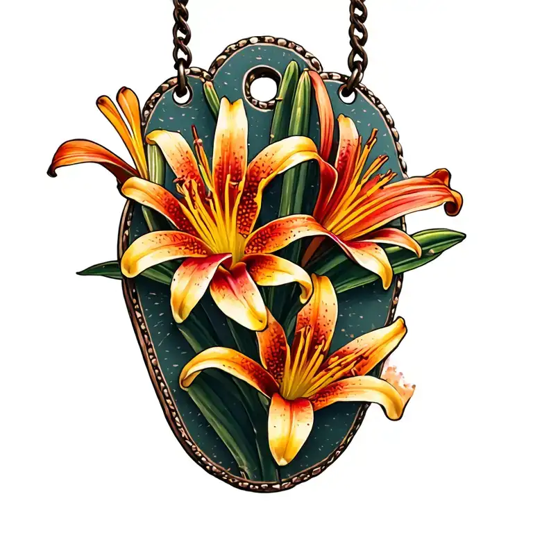 usmc dog tags hanging from tenessee cactus flower and…