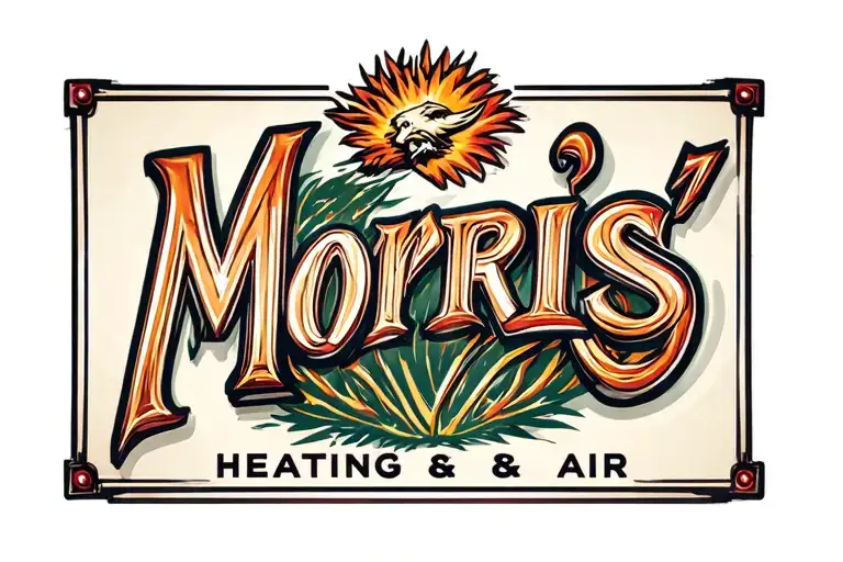 "Morris’ Heating & Air" HVAC logo