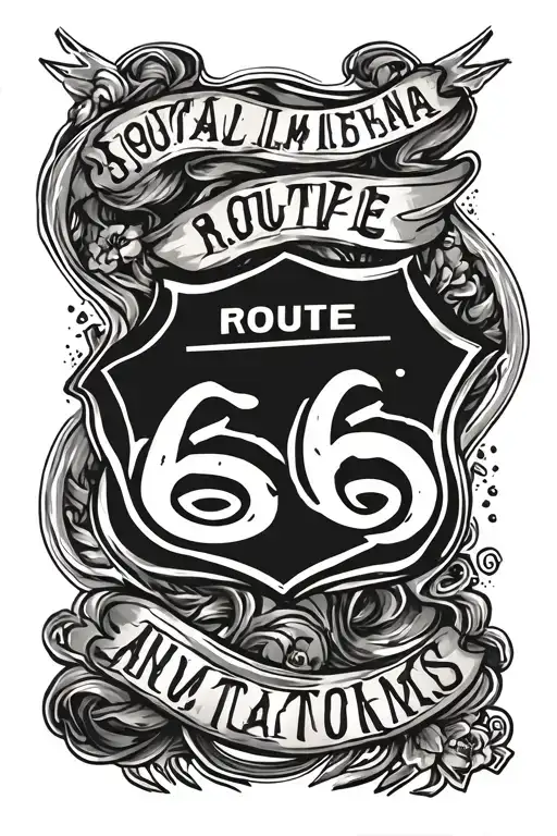 Route 66 road winding