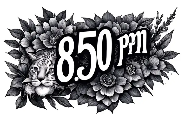 I want a tattoo, which shows my birth timewhich is 8:50pm and…