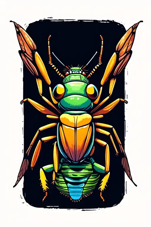 Cricket bug sitting