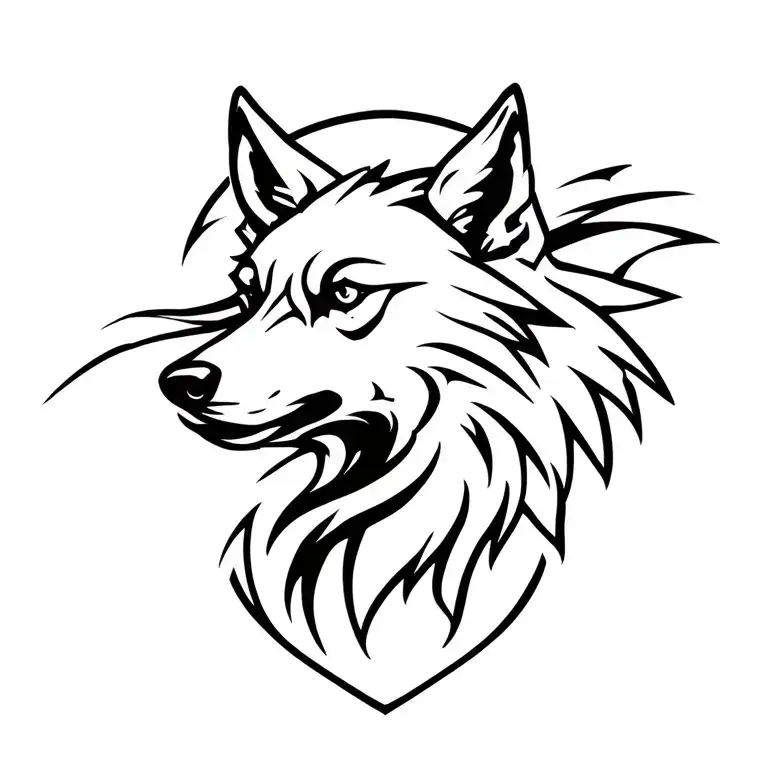 wolf and raven
