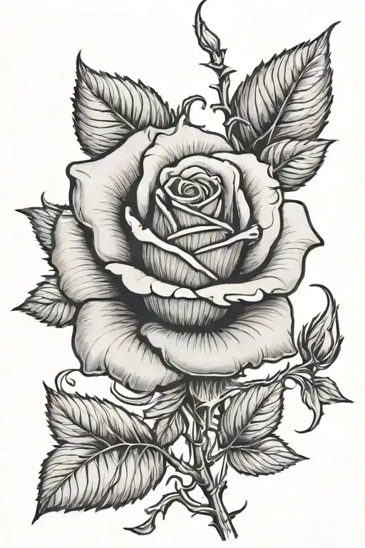 Black rose triceps cover-up