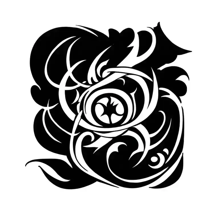 "Missy Hannah angelo" name band tattoo design