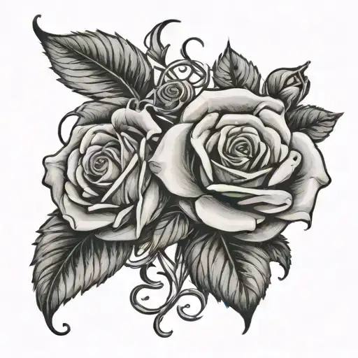 Roses intertwined