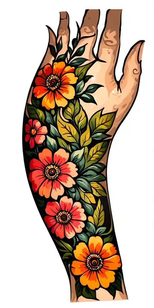 Burn scars on the sleeve