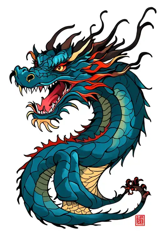 carpe + dragon tattoo