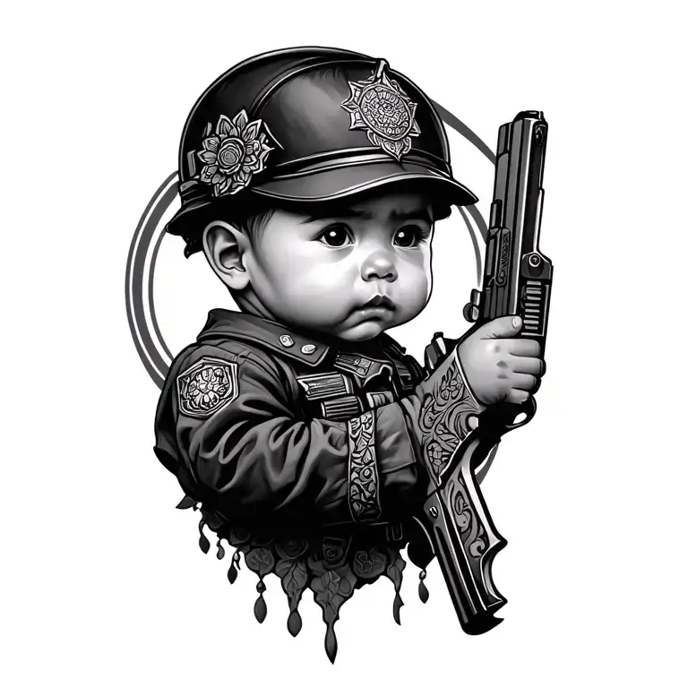 mandala asmy sergeant gun twin baby