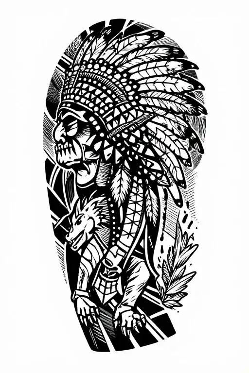American indian arm sleeve