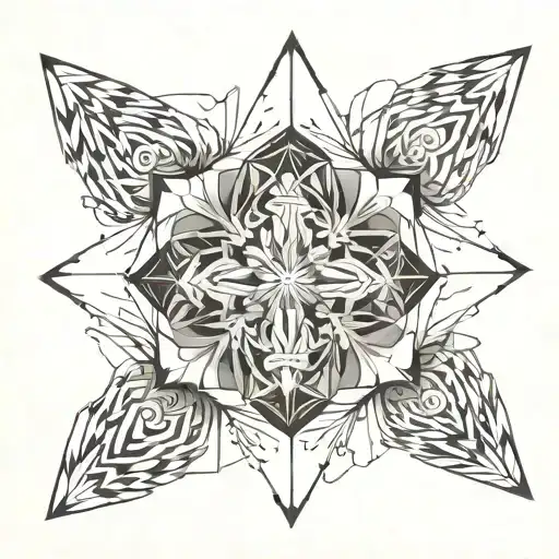 Geometric hand cover-up