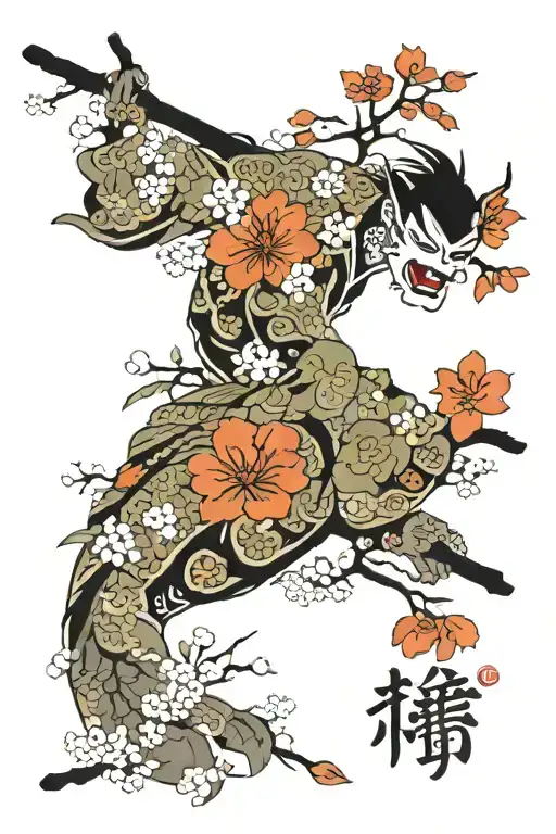 Guy Samuri and cheery blossom