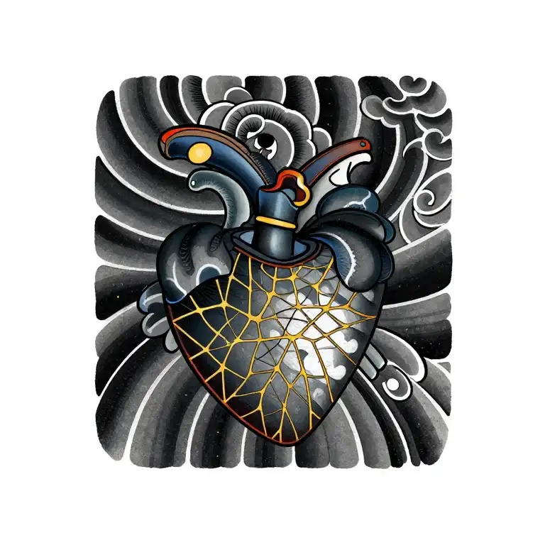 Kintsugi heart