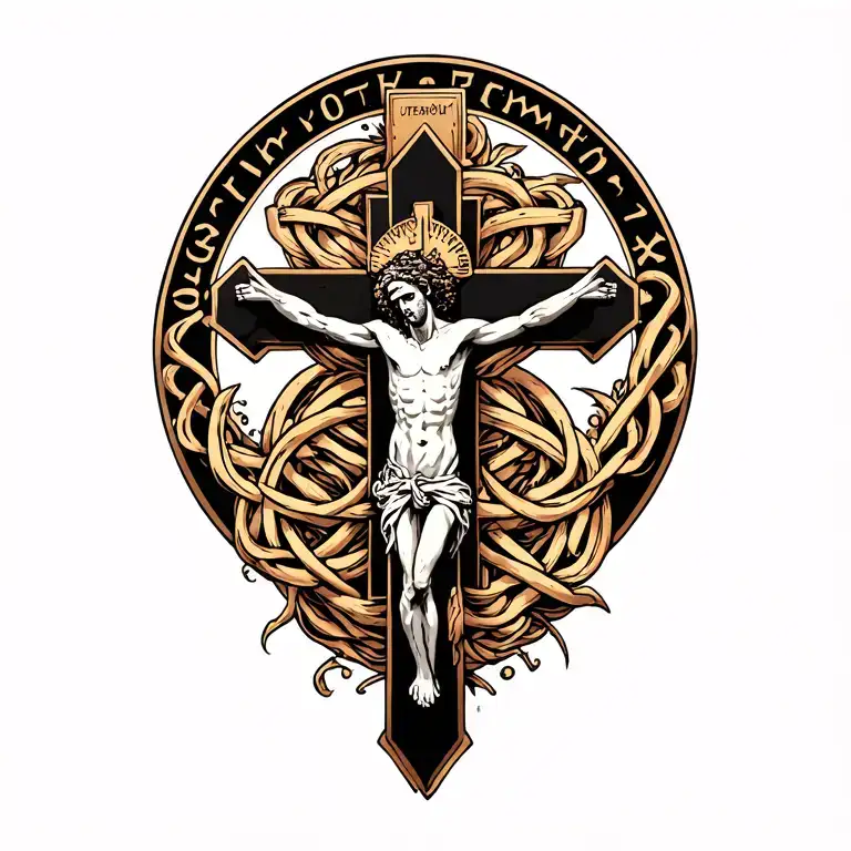 Crucifix intertwined