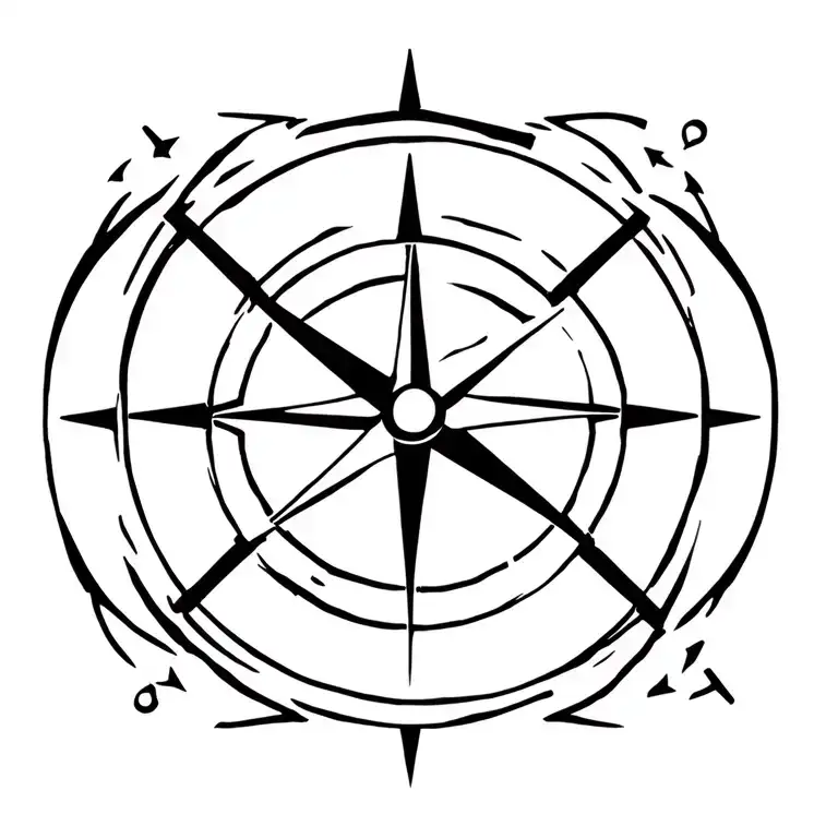compass anchor surrounded