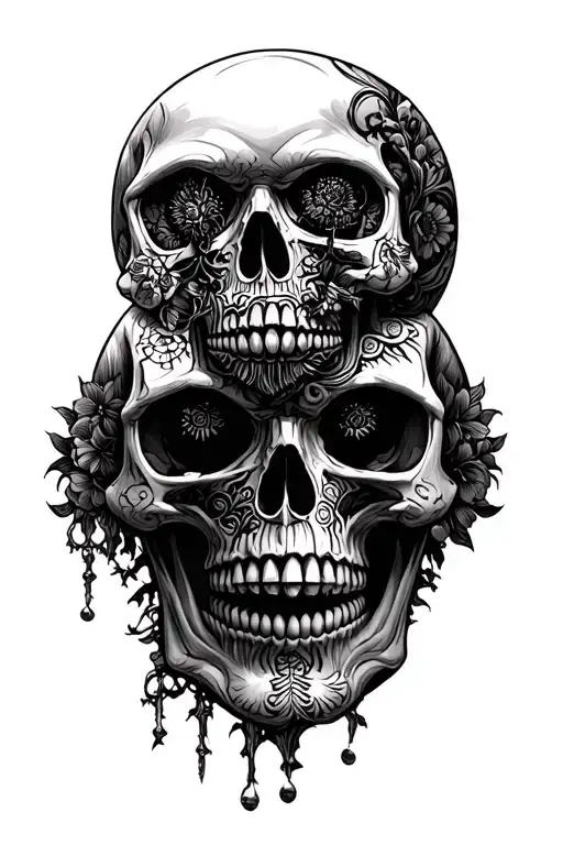 Skulls with 812