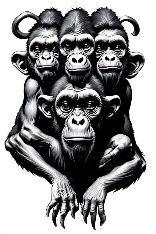 three wise monkeys, scary