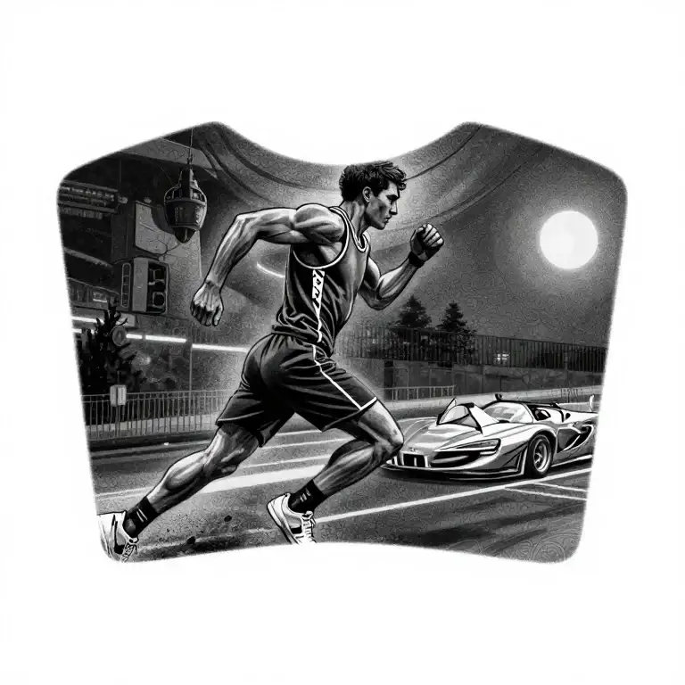 Runner running