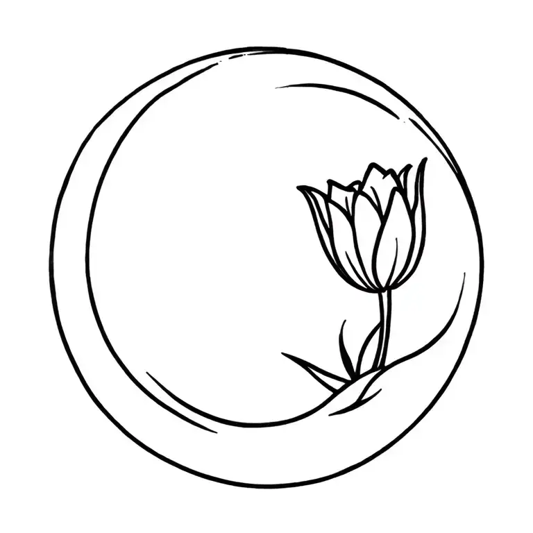 Tulipan with a moon