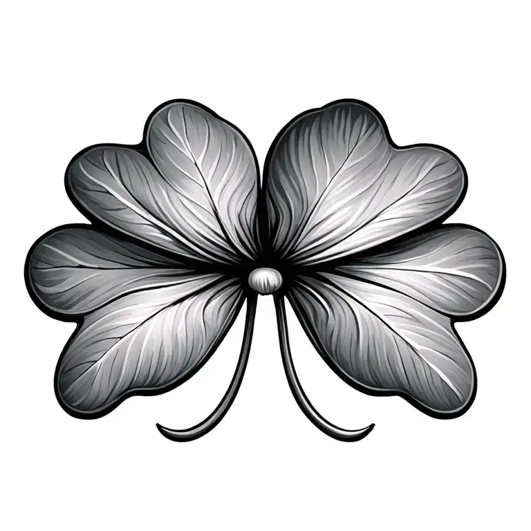 Four leaf clover bigger with details