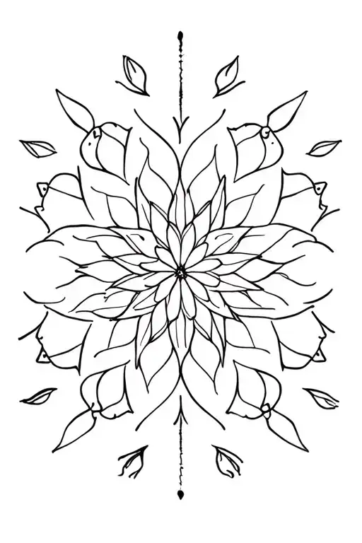 mandala design incorporating elements