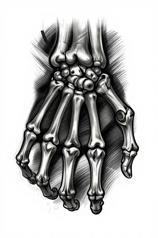 Skeleton hand