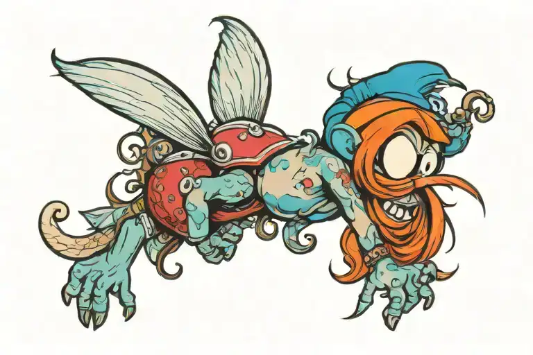 Smurf tramp stamp